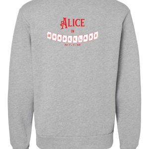 Adult Alice In Wonderland Sweatshirt - Grey