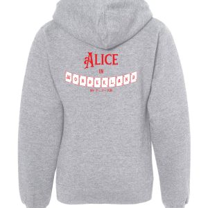 Youth Alice In Wonderland Hoodie - Grey